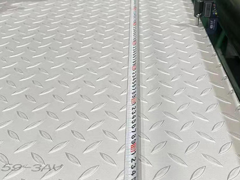 316  Checkered diamond pattern metal sheet